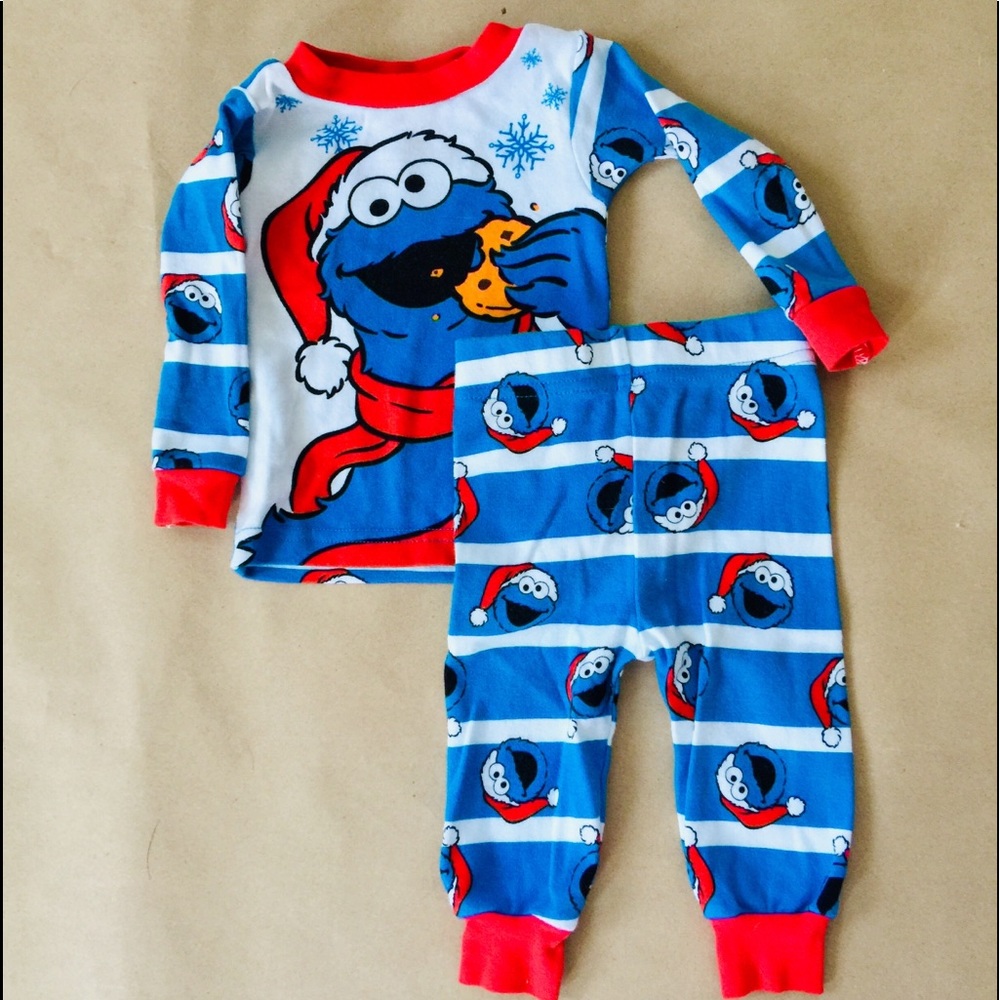 Cookie Monster pajamas -  9 months